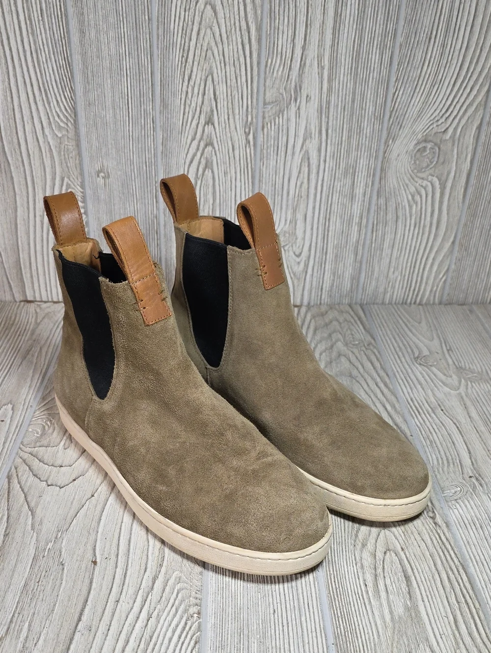 Luca Terra Slip On Chelsea Sneaker Boots Desert Suede Mens Size 10
